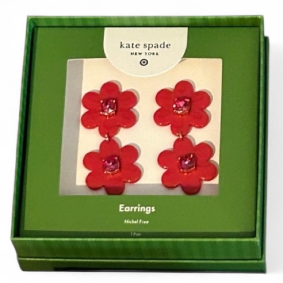 kate spade Jewelry - Kate Spade Target NWT Floral Dangle Earrings -Choose 1
